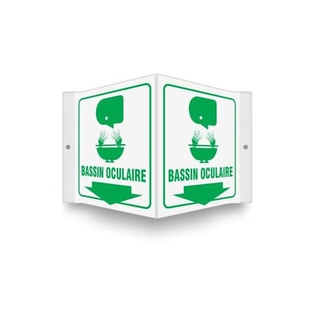 Accuform Eye Wash, Plastic, 6 in x 8.5 in FRPSP601